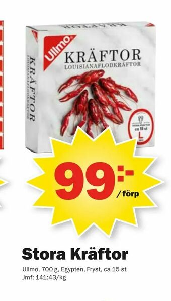 Pekås Stora Kräftor erbjuda