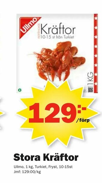 Pekås Stora Kräftor erbjuda