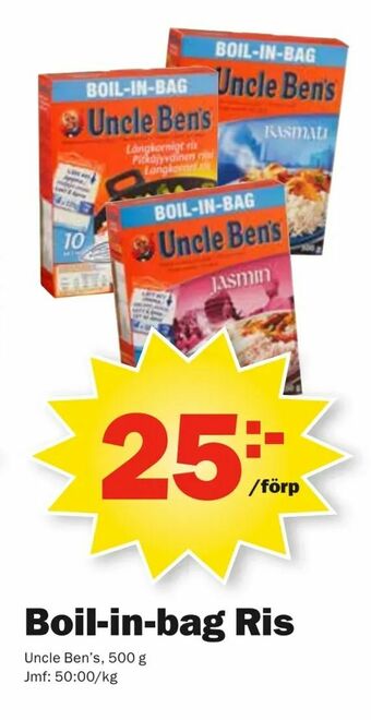 Pekås Boil-in-bag Ris erbjuda