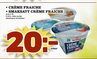 Prisma Mat crème fraiche • smaksatt crème fraiche erbjuda