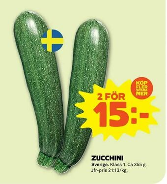Stora Coop Zucchini erbjuda