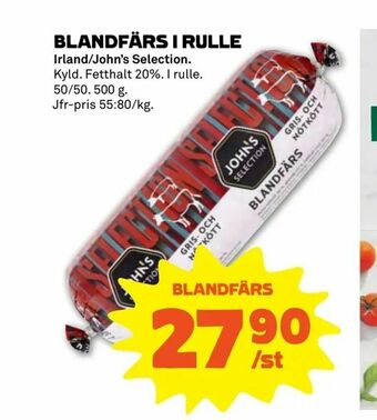 Stora Coop Blandfärs i rulle erbjuda
