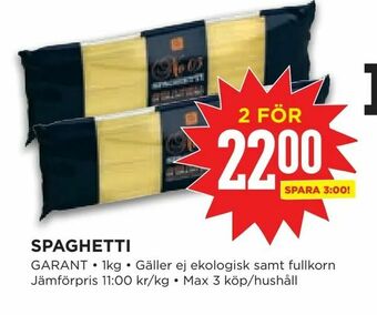Willys Spaghetti erbjuda
