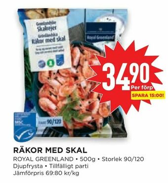 Willys Räkor med skal erbjuda