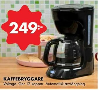 ÖoB Kaffebryggare erbjuda