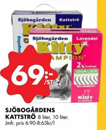 ÖoB Sjöbogårdens kattströ erbjuda