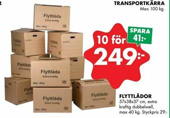 ÖoB Flyttlådor erbjuda