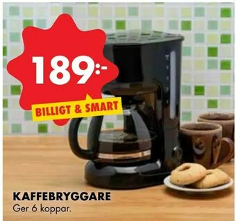ÖoB Kaffebryggare erbjuda