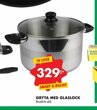 ÖoB Gryta med glaslock erbjuda