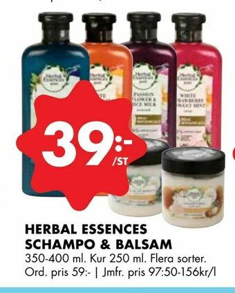 ÖoB Herbal essences schampo & balsam erbjuda