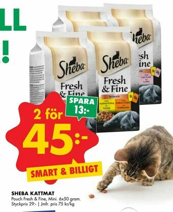 ÖoB Sheba kattmat erbjuda