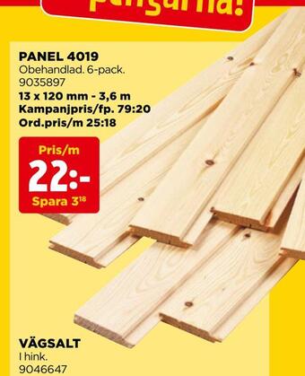 Jem&Fix Panel 4019 erbjuda