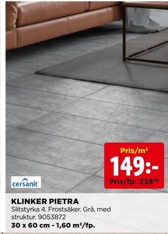 Jem&Fix Klinker pietra erbjuda
