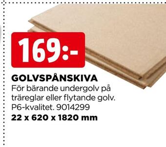 Jem&Fix Golvspånskiva erbjuda