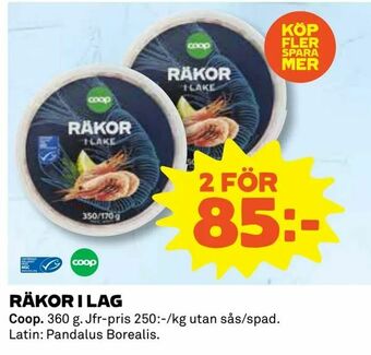 Coop Räkor i lag erbjuda