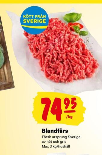 City Gross Blandfärs erbjuda