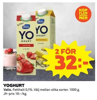 Coop Extra Yoghurt erbjuda