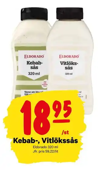 City Gross Kebab-, vitlökssås erbjuda