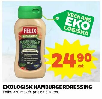 Coop Ekologisk hamburgerdressing erbjuda