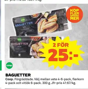 Coop Daglivs Baguetter erbjuda