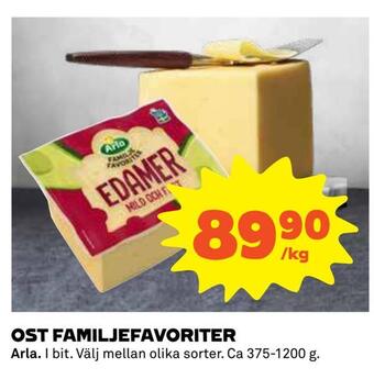 Coop Konsum Ost familjefavoriter erbjuda
