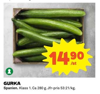 Coop Daglivs Gurka erbjuda