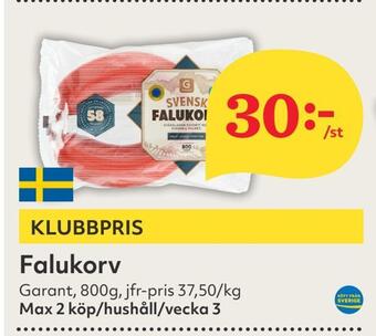 Hemköp Falukorv erbjuda