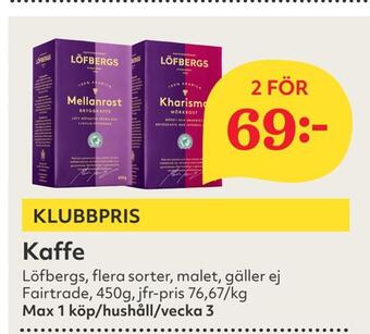 Hemköp Kaffe erbjuda