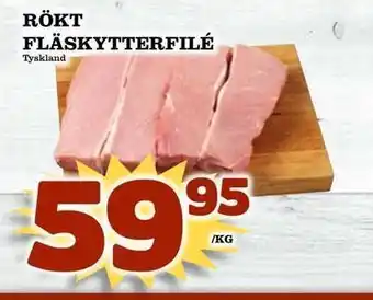 Matdax Rökt fläskytterfilé erbjuda