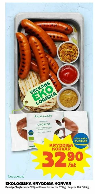 Coop Extra Kryddiga korvar erbjuda