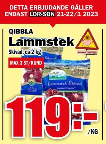 Matdax Lammstek erbjuda