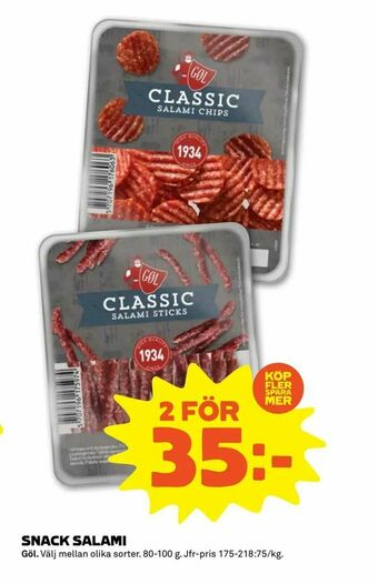 Coop Forum Snack salami erbjuda
