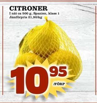 Matvärlden Tensta Citroner erbjuda