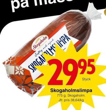 Matöppet Skogaholmslimpa erbjuda