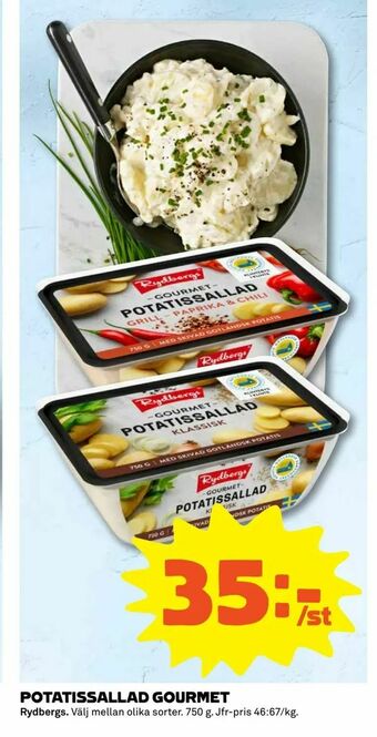 Potatissallad gourmet