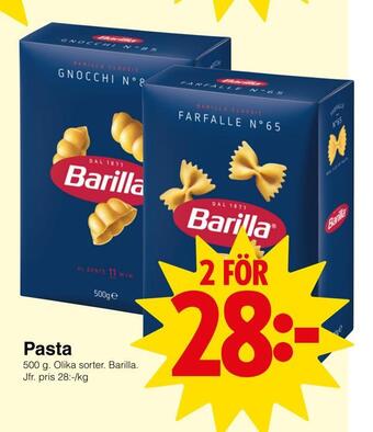 Matöppet Pasta erbjuda