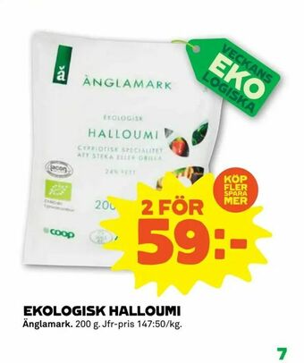 Coop Forum Ekologisk halloumi erbjuda