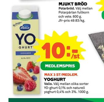 Stora Coop Yoghurt erbjuda
