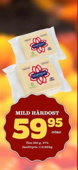 Nelins Mild hårdost erbjuda