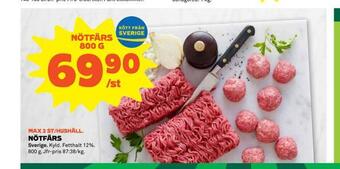 Stora Coop Nötfärs erbjuda