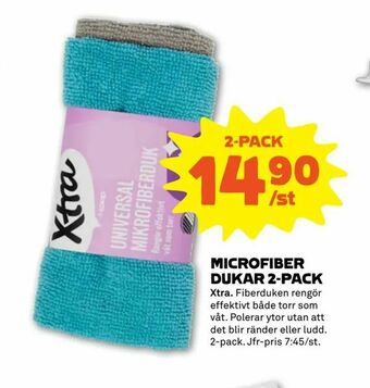 Microfiber dukar 2-pack