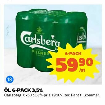 Coop Konsum Öl 6-pack 3,5% erbjuda
