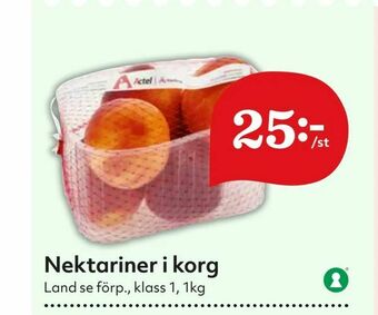 Hemköp Nektariner i korg erbjuda