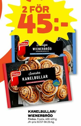 Stora Coop Kanelbullar/ wienerbröd erbjuda