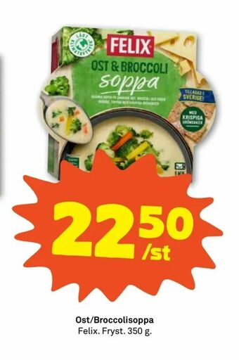 Coop Forum Ost/Broccolisoppa erbjuda