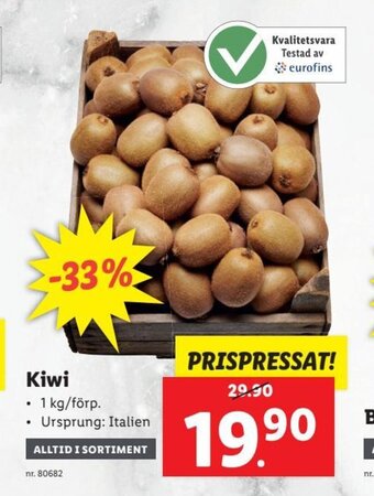 Lidl Kiwi erbjuda