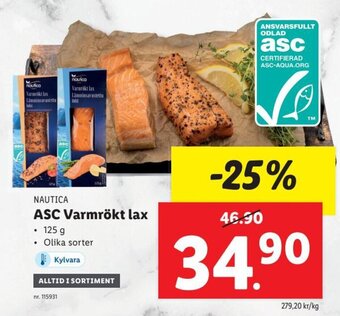 Lidl ASC Varmrökt Lax erbjuda