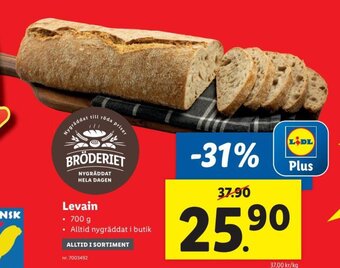 Lidl Levain erbjuda