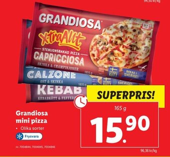 Lidl Grandiosa Mini Pizza erbjuda