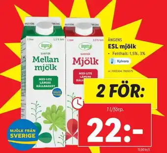 Lidl ESL Mjölk erbjuda